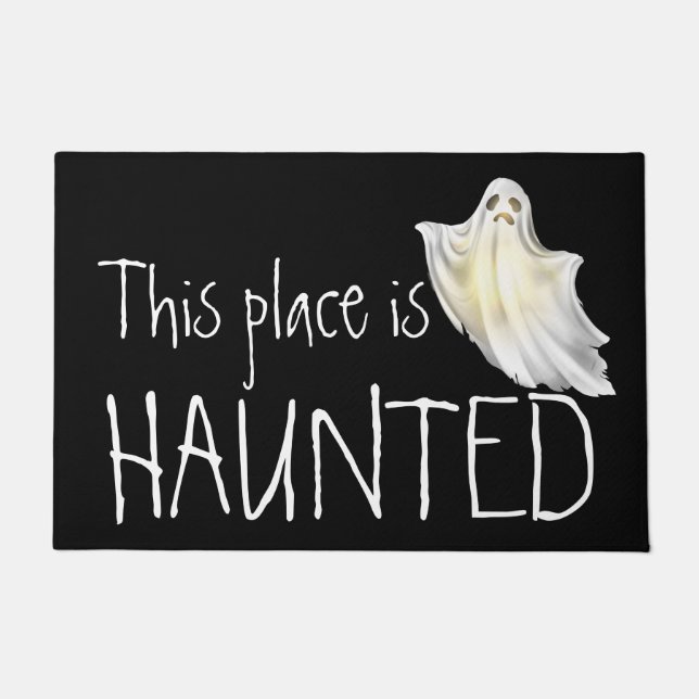 Deze plek is HAUNTED, Ghost Deurmat (Voorkant)