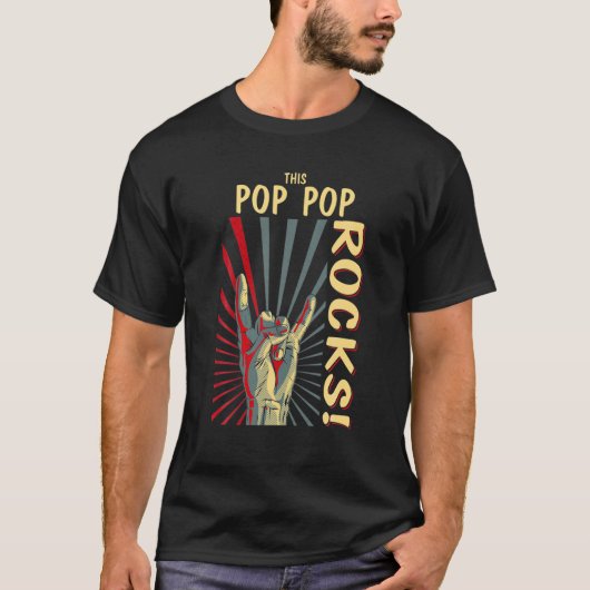 Deze Pop Pop zet Retroconcert 70S 80S F T-shirt (Voorkant)