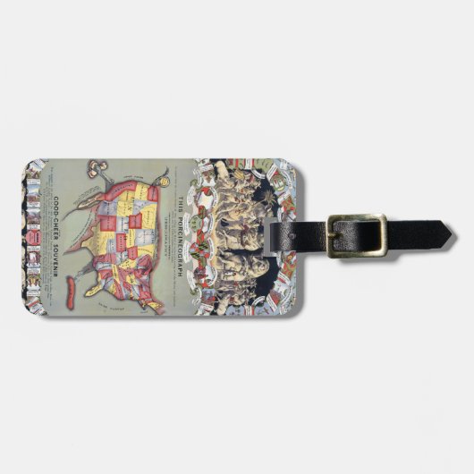 DEZE PORCINEOGRAPH, C1876 BAGAGELABEL (Voorkant horizontaal)