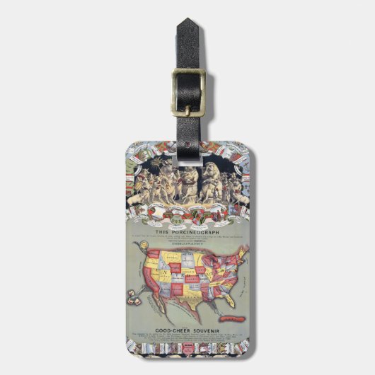 DEZE PORCINEOGRAPH, C1876 BAGAGELABEL (Voorkant verticaal)