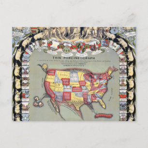 DEZE PORCINEOGRAPH, C1876 BRIEFKAART