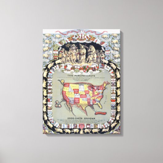 DEZE PORCINEOGRAPH, C1876 CANVAS AFDRUK (Voorkant)