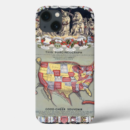 DEZE PORCINEOGRAPH, C1876 Case-Mate iPhone CASE (Achterkant)