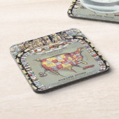 DEZE PORCINEOGRAPH, C1876 DRANKJES ONDERZETTER (Linkerzijde)