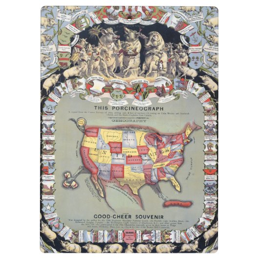 DEZE PORCINEOGRAPH, C1876 KLEMBORD (Achterkant)