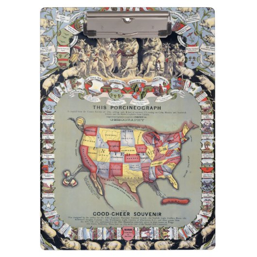 DEZE PORCINEOGRAPH, C1876 KLEMBORD (Voorkant)