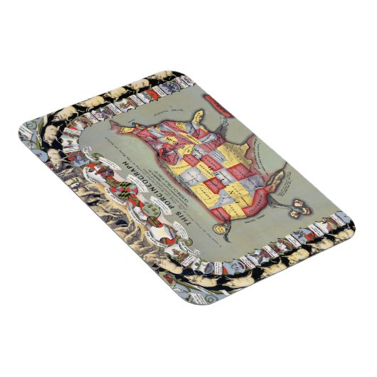 DEZE PORCINEOGRAPH, C1876 MAGNEET (Rechterzijde)