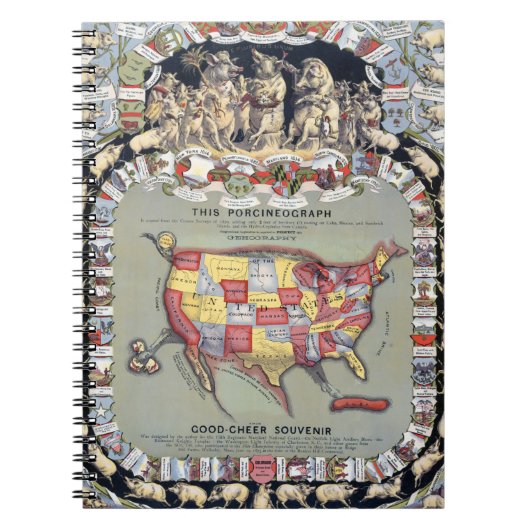 DEZE PORCINEOGRAPH, C1876 NOTITIEBOEK (Voorkant)