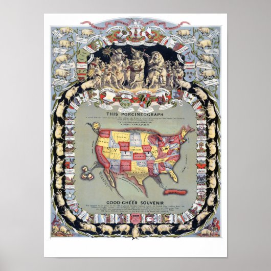 DEZE PORCINEOGRAPH, C1876 POSTER (Voorkant)