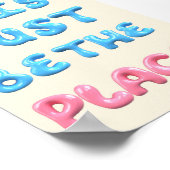 Deze Poster Moet De Plaats Zijn | Bubbeltypografie (Hoek)