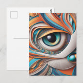 Deze prachtige kat vector kunst is de perfecte add briefkaart (Voorkant / Achterkant)