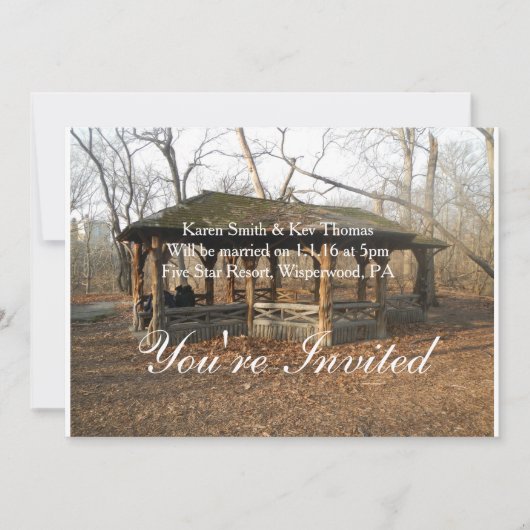 Deze prachtige Robuuste Uitnodiging gepersonalisee (Voorkant)