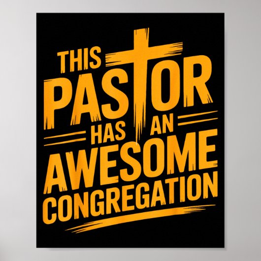 Deze predikant heeft een geweldige christelijke ge poster (Voorkant)