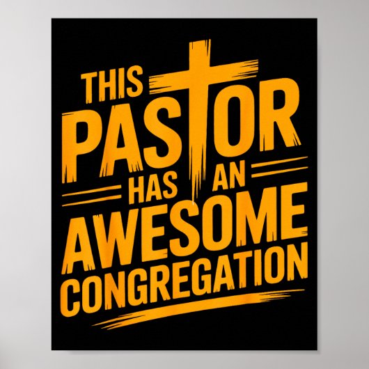 Deze predikant heeft een geweldige christelijke ge poster (Voorkant)