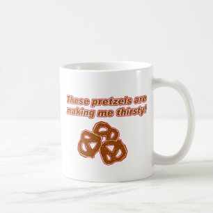 Deze pretzels maken me dorstig koffiemok