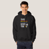 Deze priester houdt van je LGBTQ bondgenoot religi Hoodie (Voorkant volledig)