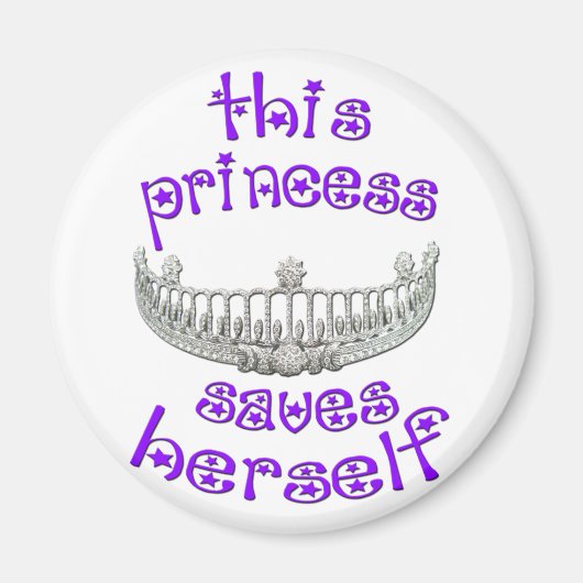 Deze prinses bewaart Herself Magneet (Voorkant)