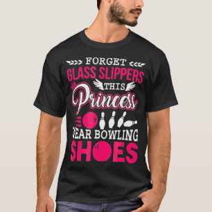 Deze prinses draagt Bowling Shoes Gift voor bowler T-shirt