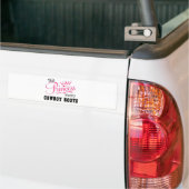 Deze prinses draagt Cowboy Boots Bumpersticker (Op Truck)