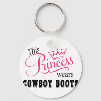 Deze prinses draagt Cowboy Boots Sleutelhanger