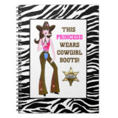 Deze prinses draagt Cowgirl Boots! Notitieboek (Voorkant)