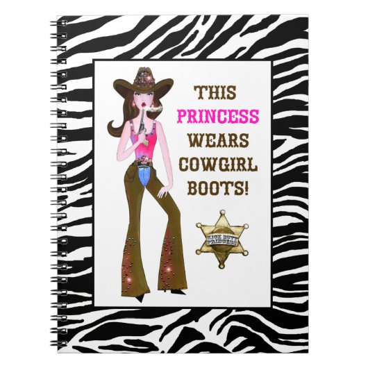 Deze prinses draagt Cowgirl Boots! Notitieboek (Voorkant)