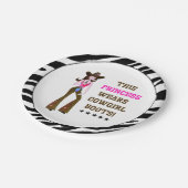 Deze prinses draagt Cowgirl Boots! Papieren Bordje (Gekanteld)