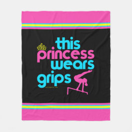 Deze prinses draagt Grips Gymnastiek - Golly Girls Fleece Deken