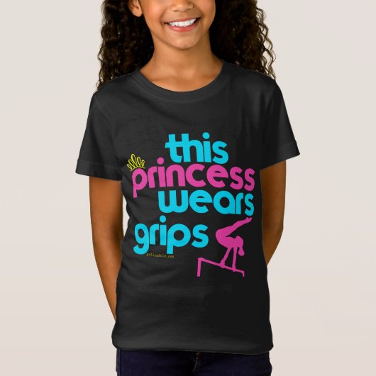 Deze prinses draagt Grips Gymnastiek - Golly Girls T-shirt (Voorkant)