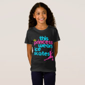 Deze prinses draagt ijskoude Schaatsen - Goudmeisj T-shirt (Voorkant volledig)
