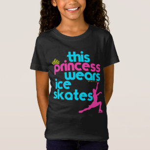 Deze prinses draagt ijskoude Schaatsen - Goudmeisj T-shirt