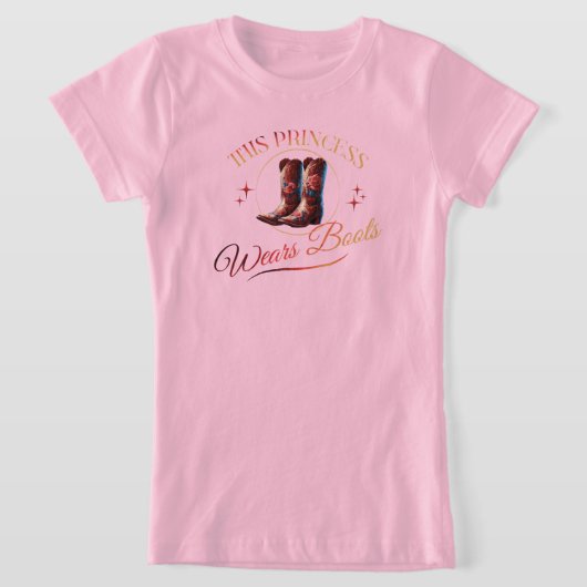 Deze prinses draagt laarzen cowgirl t-shirt (Laagn)