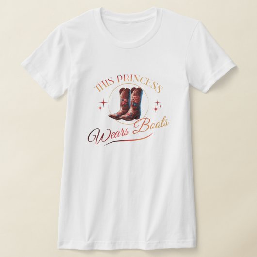 Deze prinses draagt laarzen cowgirl t-shirt (Laagn)