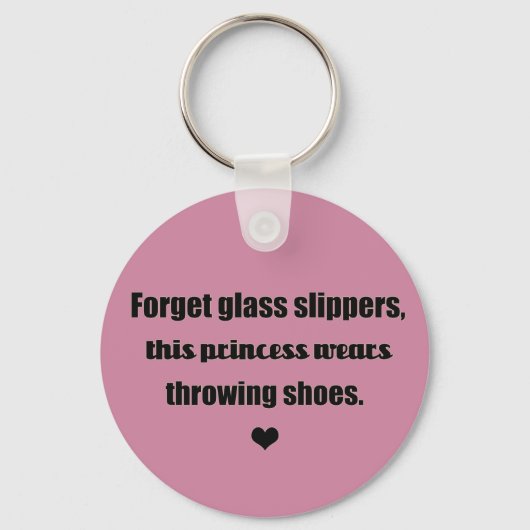 Deze prinses draagt schokken. Sleutelhanger volgen (Voorkant)