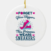 Deze prinses draagt Sneakers Keramisch Ornament (Achterkant)