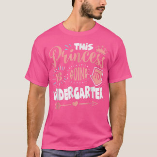 Deze prinses gaat naar de kindergarten terug t-shirt