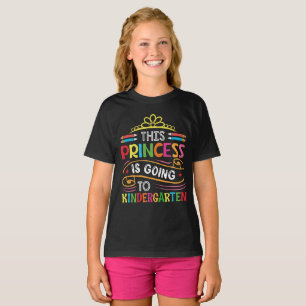Deze prinses gaat naar de kleuterschool meisje ter t-shirt
