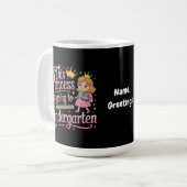 Deze prinses gaat naar de kleuterschool Schattige  Koffiemok (Voorkant links)