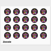 Deze prinses gaat terug naar Sch. Ronde Sticker (Vel)