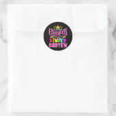 Deze prinses gaat terug naar Sch. Ronde Sticker (Tas)