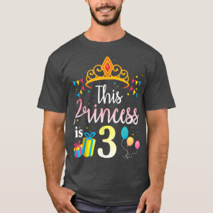 Deze prinses is drie jaar oud en gelukkig zuster. t-shirt