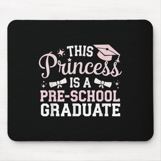 Deze prinses is een kleuterschool Afstuderen Pre K Muismat (Voorkant)