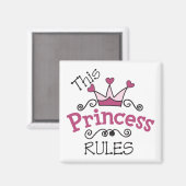 Deze prinses is van toepassing magneet (Voorkant / Achterkant)