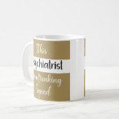 Deze psychiater is een freaking Legend Funny Gift. Koffiemok (Voorkant links)