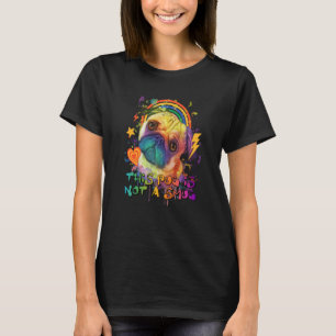 Deze pug is geen kleine Nederlandse Bulldog Humor T-shirt
