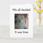 DEZE PUP ZAL EEN GELUKKIGE VERJAARDAG VOOR JE GROE KAART (Gele Bloem)