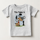 Deze puppy 1e verjaardag T shirten en cadeaus (Voorkant)