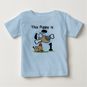 Deze puppy 1e verjaardag T shirten en cadeaus