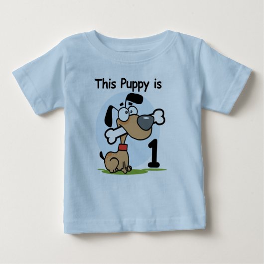Deze puppy 1e verjaardag T shirten en cadeaus (Voorkant)