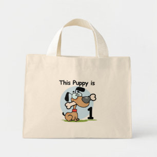 Deze puppy 1e verjaardag T shirten en cadeaus Mini Tote Bag